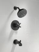 Delta Faucet Matte Black Single Handle Multi Function Bathtub & Shower Faucet (Trim Only) 