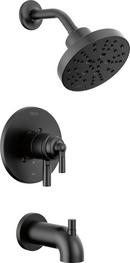 Delta Faucet Matte Black Single Handle Multi Function Bathtub & Shower Faucet (Trim Only) 