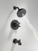 Delta Faucet Matte Black Single Handle Multi Function Bathtub & Shower Faucet (Trim Only) 