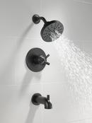 Delta Faucet Matte Black Single Handle Multi Function Bathtub & Shower Faucet (Trim Only) 