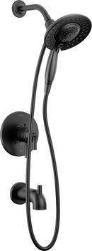 Delta Faucet Matte Black Single Handle Multi Function Bathtub & Shower Faucet (Trim Only) 