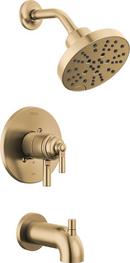 Delta Faucet Brilliance&reg; Champagne Bronze Single Handle Multi Function Bathtub & Shower Faucet (Trim Only) 