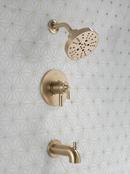 Delta Faucet Brilliance&reg; Champagne Bronze Single Handle Multi Function Bathtub & Shower Faucet (Trim Only) 
