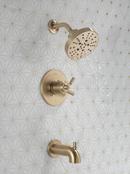 Delta Faucet Brilliance&reg; Champagne Bronze Single Handle Multi Function Bathtub & Shower Faucet (Trim Only) 