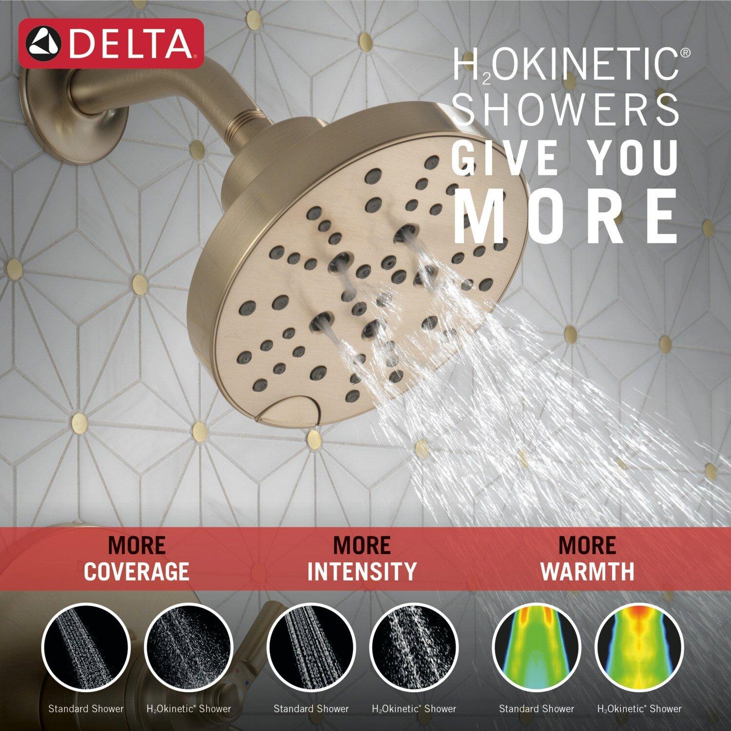 Delta Faucet Brilliance Champagne Bronze Single Handle Multi Function Bathtub & Shower Faucet (Trim Only) 