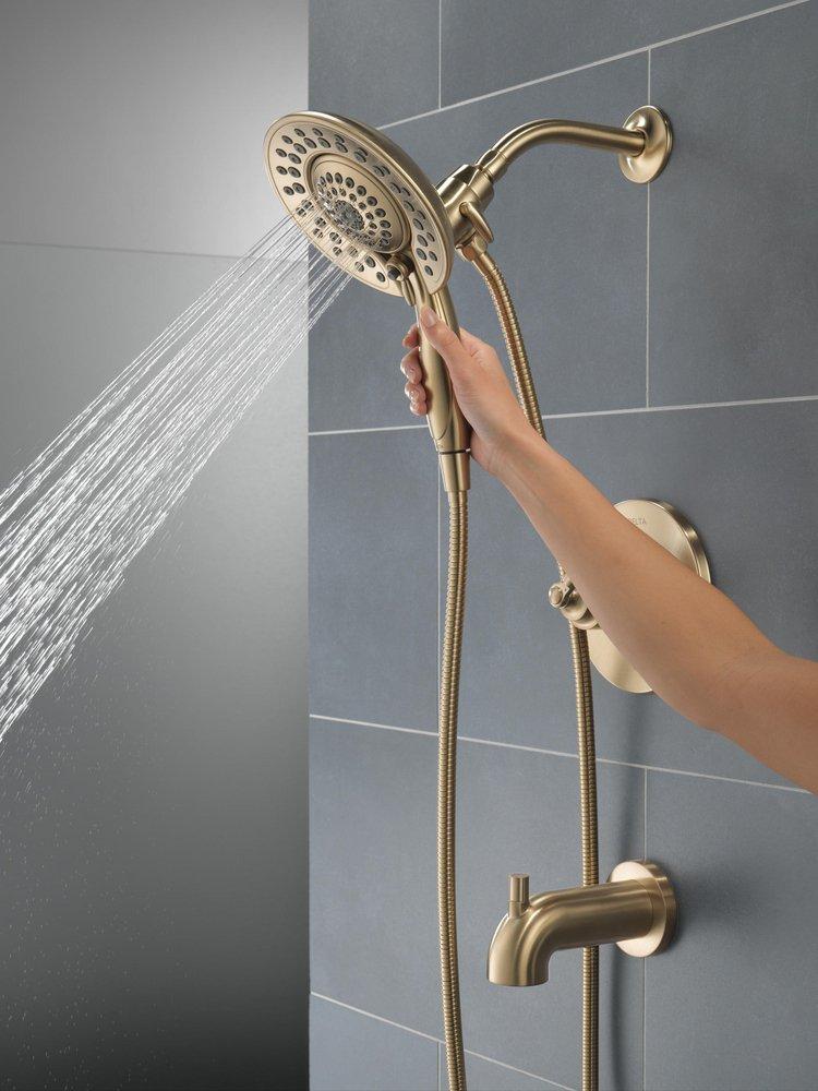 Delta Faucet Brilliance&reg; Champagne Bronze Single Handle Multi Function Bathtub & Shower Faucet (Trim Only) 