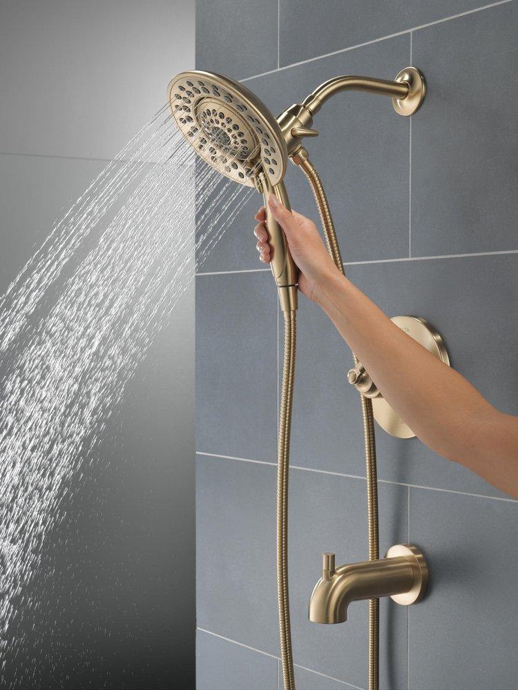 Delta Faucet Brilliance&reg; Champagne Bronze Single Handle Multi Function Bathtub & Shower Faucet (Trim Only) 