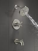 Delta Faucet Brilliance&reg; Stainless Single Handle Multi Function Bathtub & Shower Faucet (Trim Only) 
