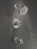 Delta Faucet Brilliance Stainless Single Handle Multi Function Bathtub & Shower Faucet (Trim Only) 