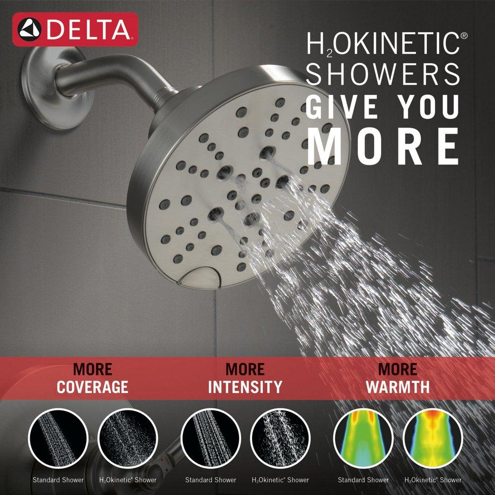 Delta Faucet Brilliance Stainless Single Handle Multi Function Bathtub & Shower Faucet (Trim Only) 