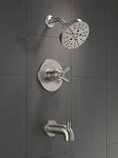 Delta Faucet Brilliance Stainless Single Handle Multi Function Bathtub & Shower Faucet (Trim Only) 