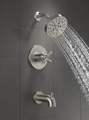 Delta Faucet Brilliance Stainless Single Handle Multi Function Bathtub & Shower Faucet (Trim Only) 