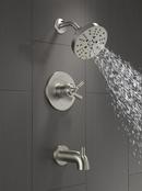 Delta Faucet Brilliance Stainless Single Handle Multi Function Bathtub & Shower Faucet (Trim Only) 