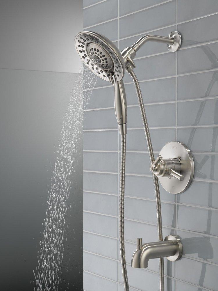 Delta Faucet Stainless Single Handle Multi Function Bathtub & Shower Faucet (Trim Only) 