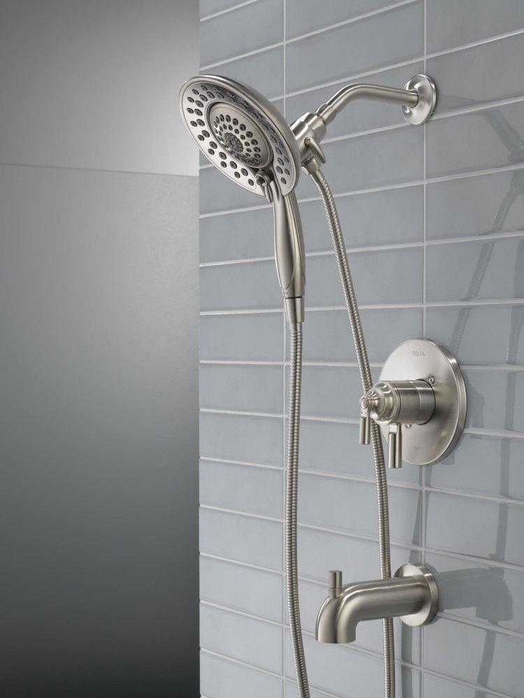 Delta Faucet Brilliance Stainless Single Handle Multi Function Bathtub & Shower Faucet (Trim Only) 