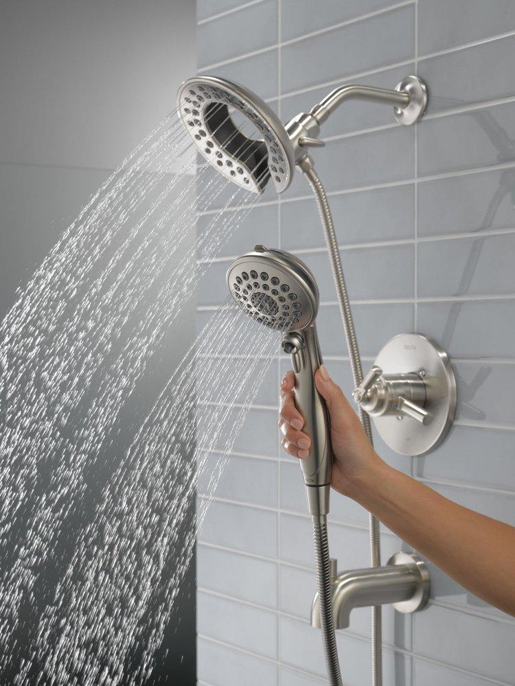 Delta Faucet Brilliance Stainless Single Handle Multi Function Bathtub & Shower Faucet (Trim Only) 