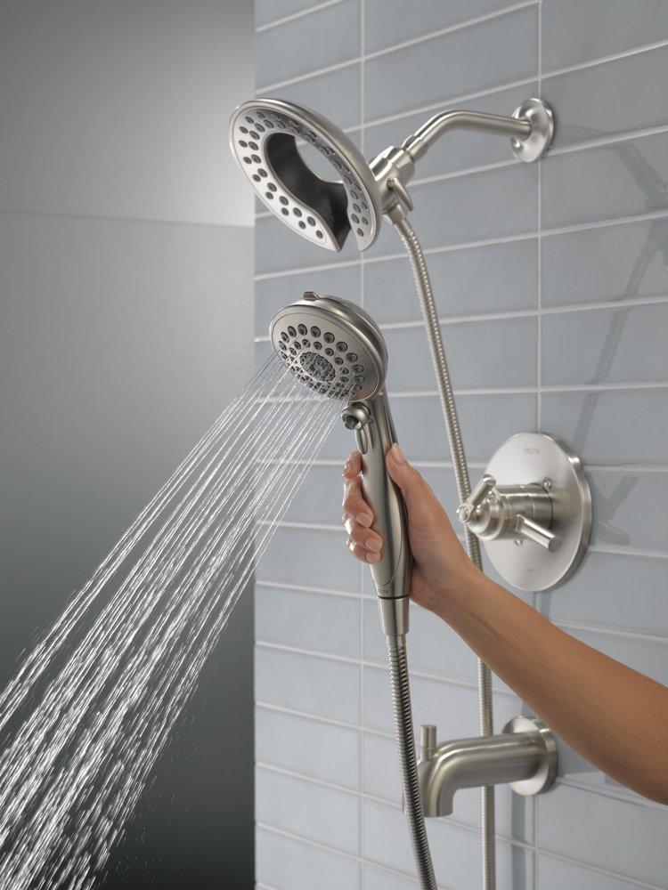 Delta Faucet Brilliance Stainless Single Handle Multi Function Bathtub & Shower Faucet (Trim Only) 