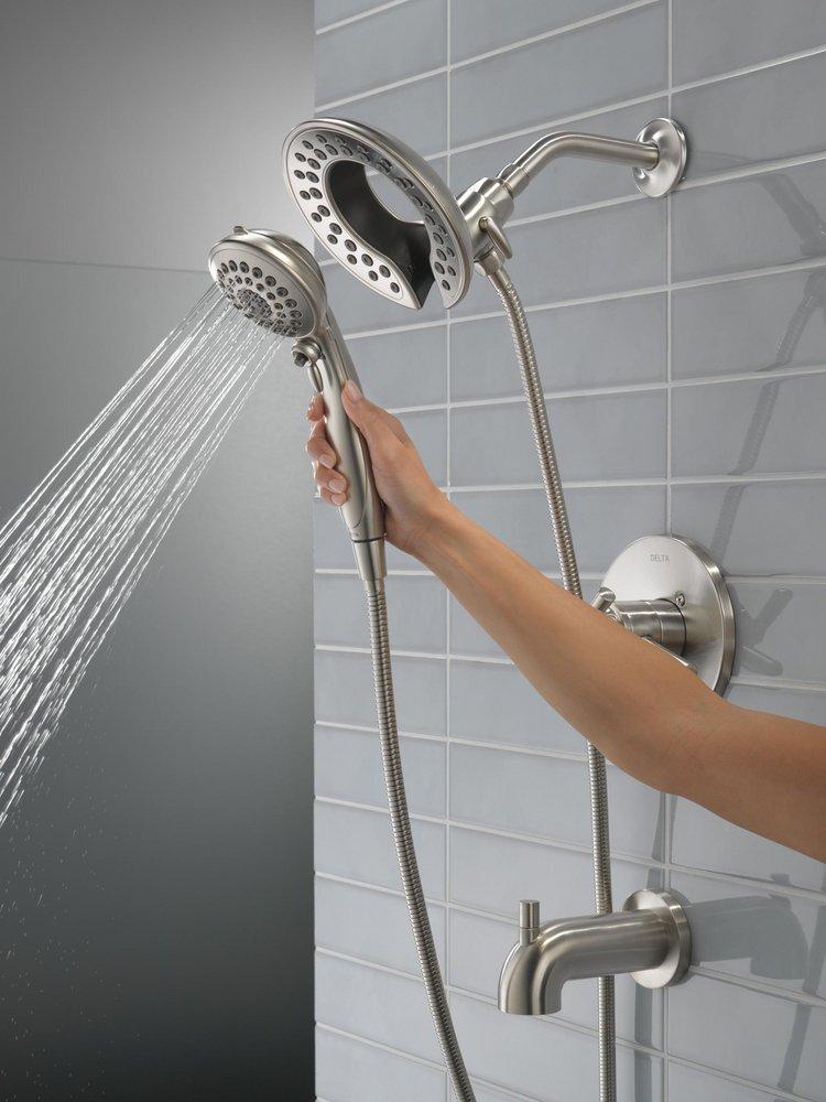 Delta Faucet Brilliance Stainless Single Handle Multi Function Bathtub & Shower Faucet (Trim Only) 