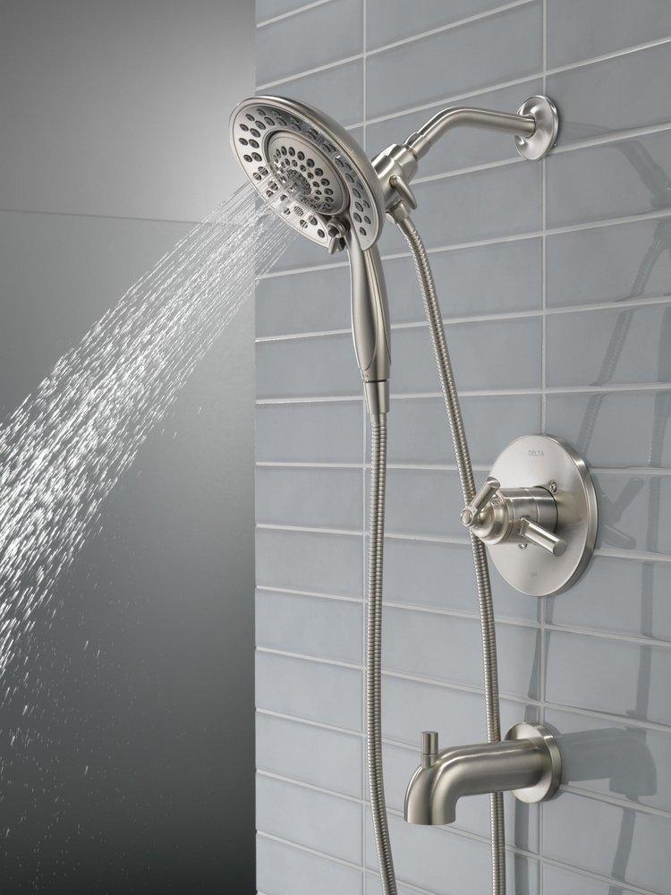 Delta Faucet Brilliance Stainless Single Handle Multi Function Bathtub & Shower Faucet (Trim Only) 