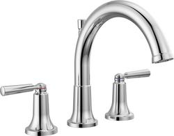 Two Handle Roman Tub Faucet in Chrome (Trim Only)