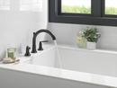 Delta Faucet Matte Black Two Handle Roman Tub Faucet Only (Trim Only) 