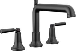 Two Handle Roman Tub Faucet in Matte Black (Trim Only)