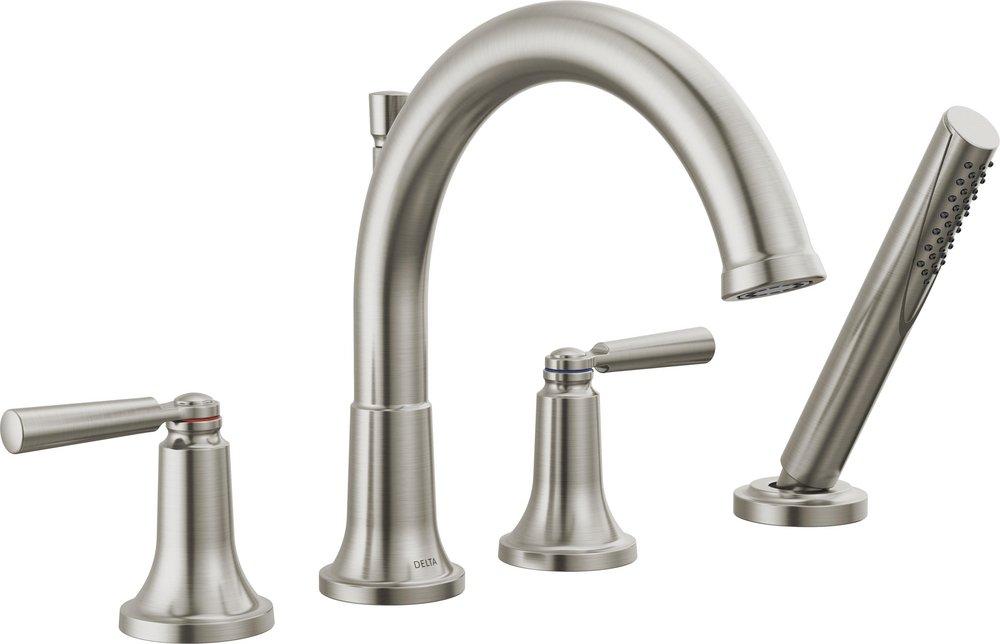 Two Handle Roman Tub Faucet with Handshower 