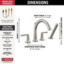 Two Handle Roman Tub Faucet with Handshower 