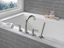 Delta Faucet Brilliance Stainless Two Handle Roman Tub Faucet with Handshower (Trim Only) 