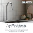 Moen Matte Black Single Handle Pull Down Touchless Kitchen Faucet with Voice Activation 