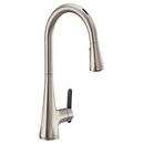 Single Handle Pull Down Touchless Kitchen Faucet with Voice Activation in Spot Resist Stainless