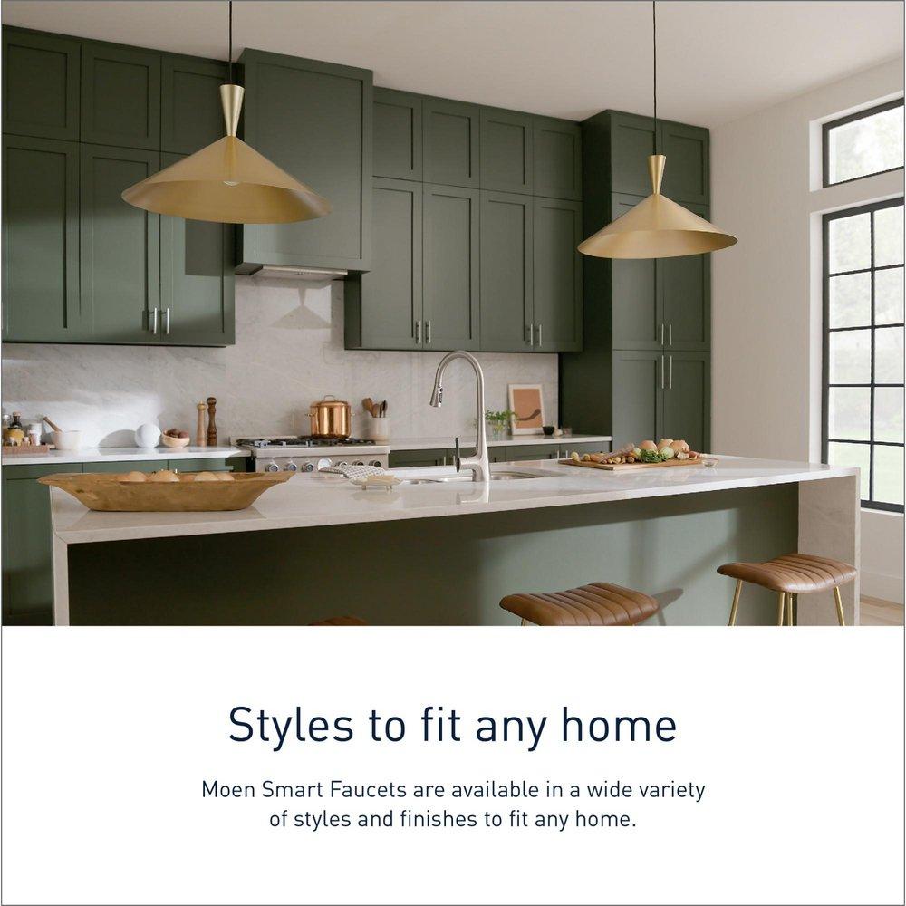 Single Handle Pull Down Touchless Kitchen Faucet with Voice Activation in Spot Resist&trade; Stainless 