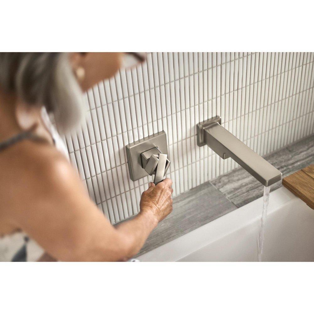 Moen Brushed Nickel Single Handle Wall Mount Filler (Trim Only) 