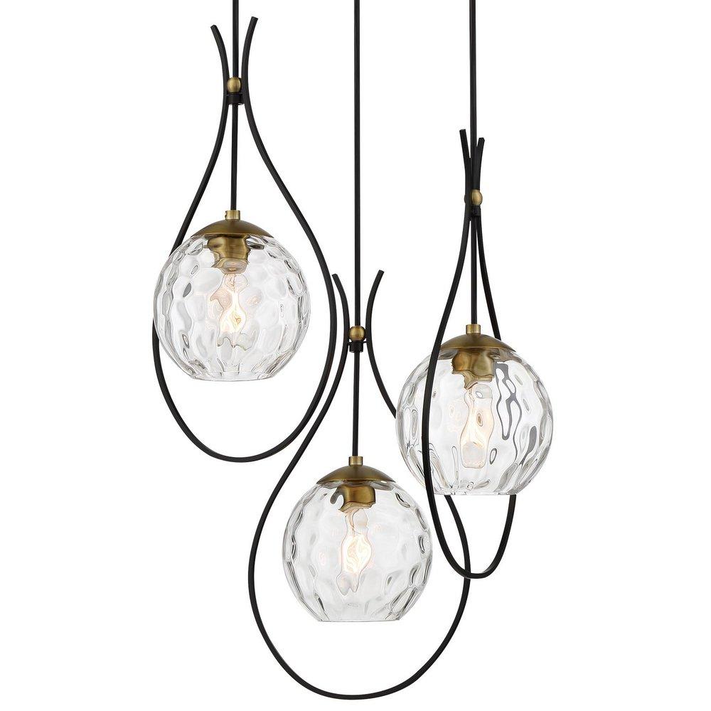 Minka Lavery Coal 60W 3-Light Candelabra E-12 Pendant Light 