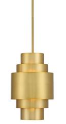 Minka Lavery Soft Brass 60W 1-Light Medium E-26 Pendant Light 
