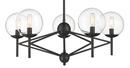 5-Light 29 in. Wide Vantage Chandelier in Coal 