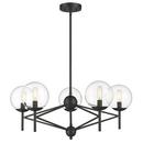 5-Light 29 in. Wide Vantage Chandelier in Coal 