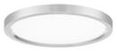 15 x 1 in. 30W 1-Light LED Transitional Flush Mount Ceiling Fixture in Brushed Nickel