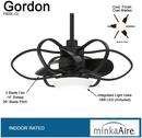 29 in. 3-Blade Indoor Ceiling Fan in Coal 