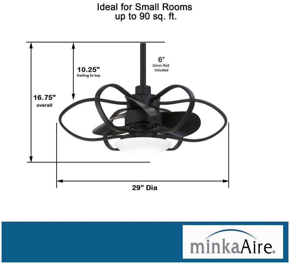 29 in. 3-Blade Indoor Ceiling Fan in Coal 