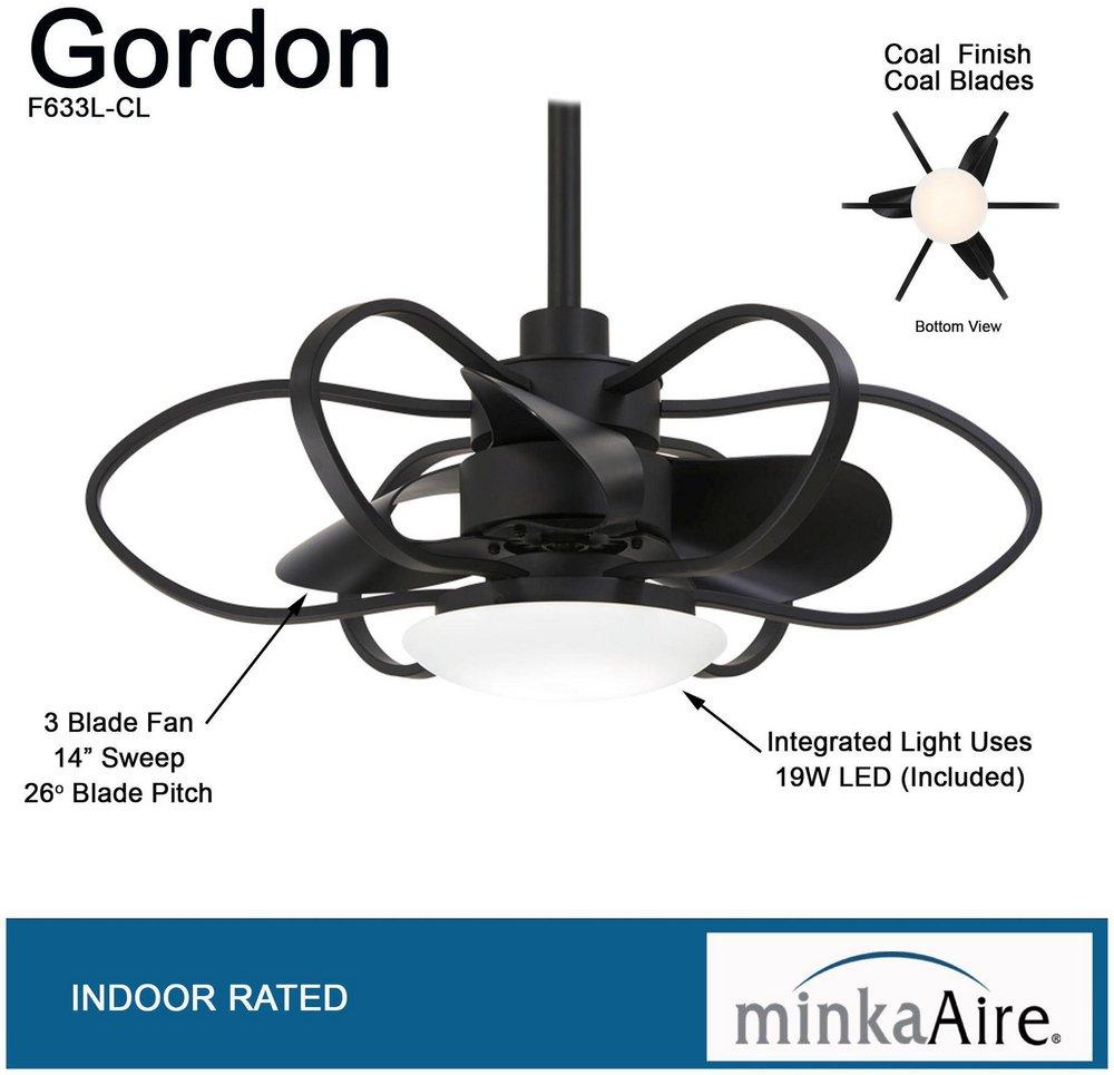 29 in. 3-Blade Indoor Ceiling Fan in Coal 