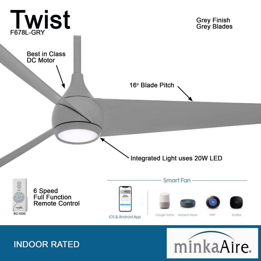 TWIST - 52 LED CEILING FAN 