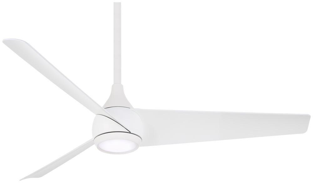 Minka Aire Flat White 52 in. 3-Blade Indoor Ceiling Fan 