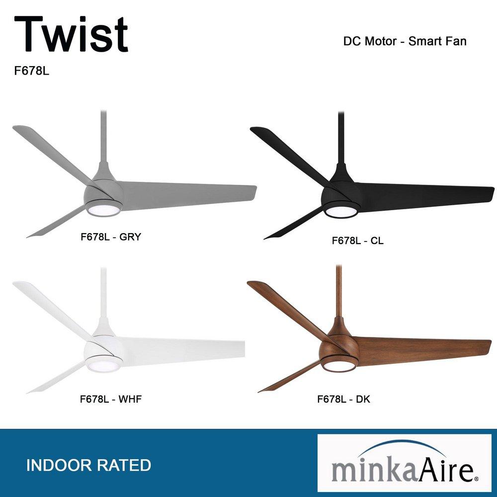 Minka Aire Flat White 52 in. 3-Blade Indoor Ceiling Fan 