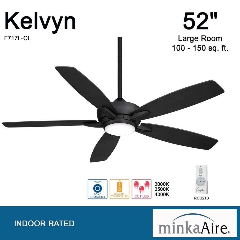 Minka Aire Coal 52 in. 5-Blade Indoor Ceiling Fan 
