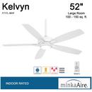 Minka Aire Flat White 52 in. 5-Blade Indoor Ceiling Fan 
