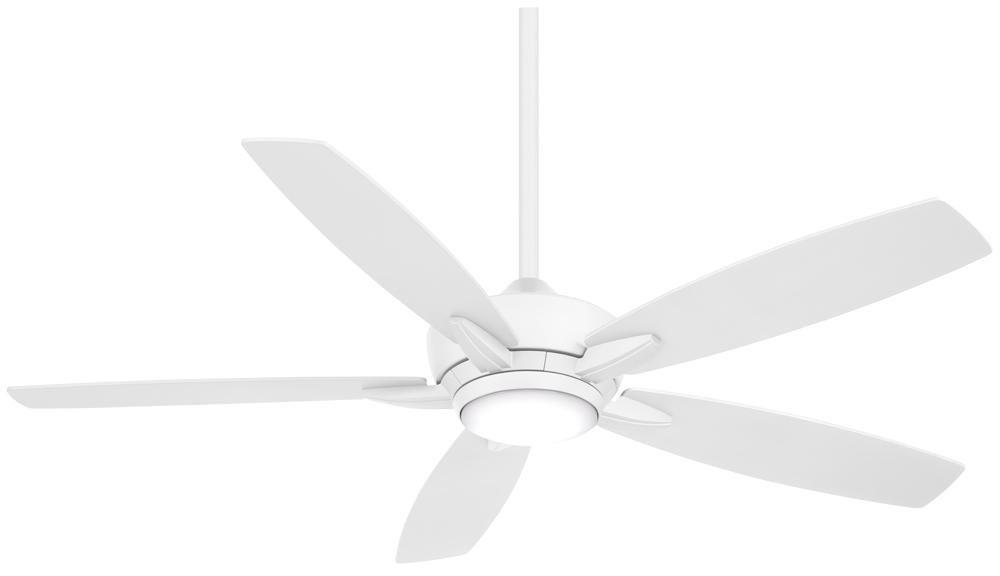52 in. 5-Blade Indoor Ceiling Fan in Flat White 