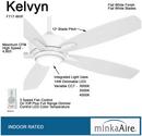 52 in. 5-Blade Indoor Ceiling Fan in Flat White 