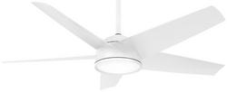 58 in. 5-Blade Outdoor Ceiling Fan in Flat White