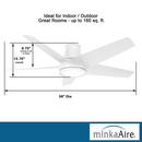 CHUBBY II - 58 LED CEILING FAN FOR OUTDOOR USE 